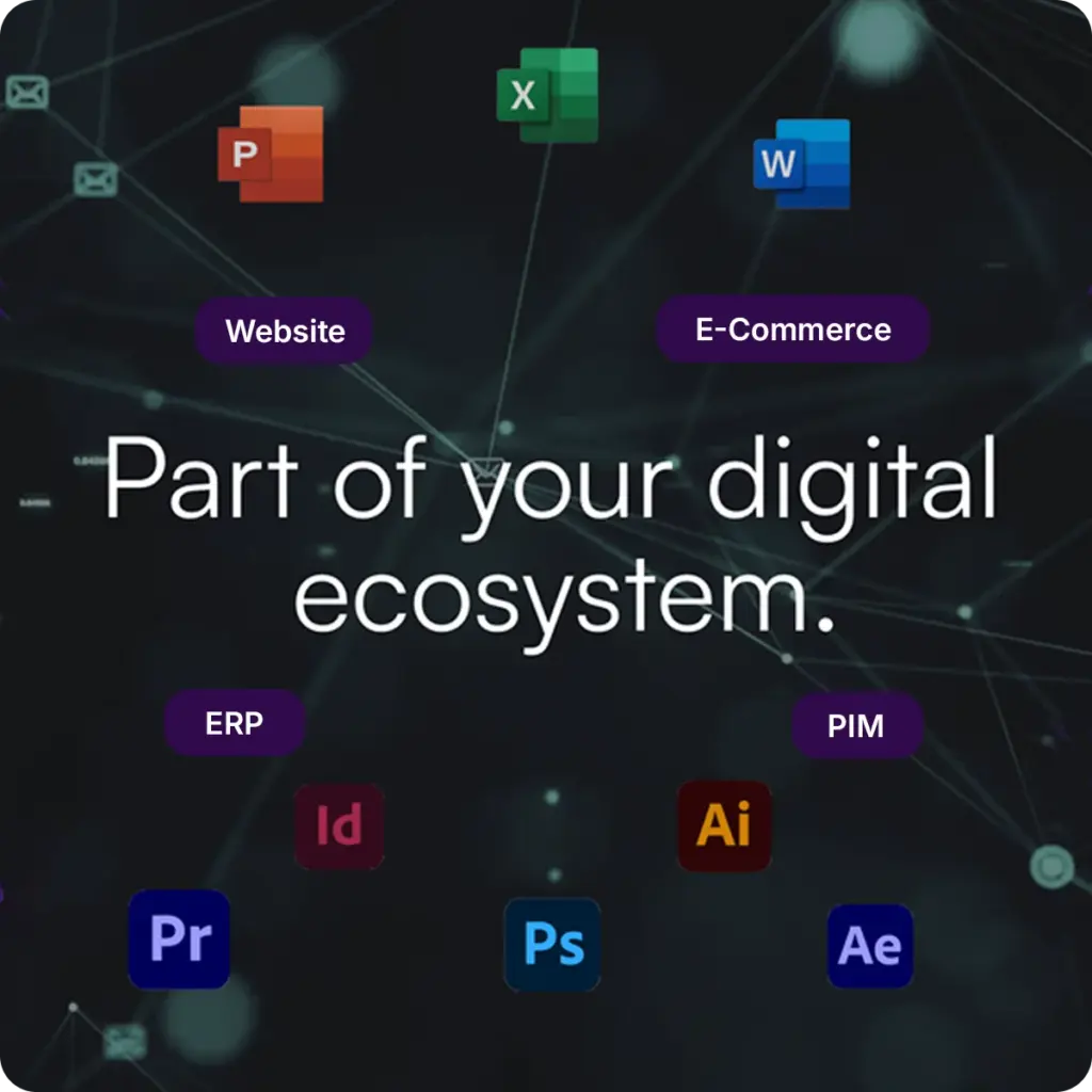 Dashboard showcasing seamless integration of ImageBank X DAM with popular business tools